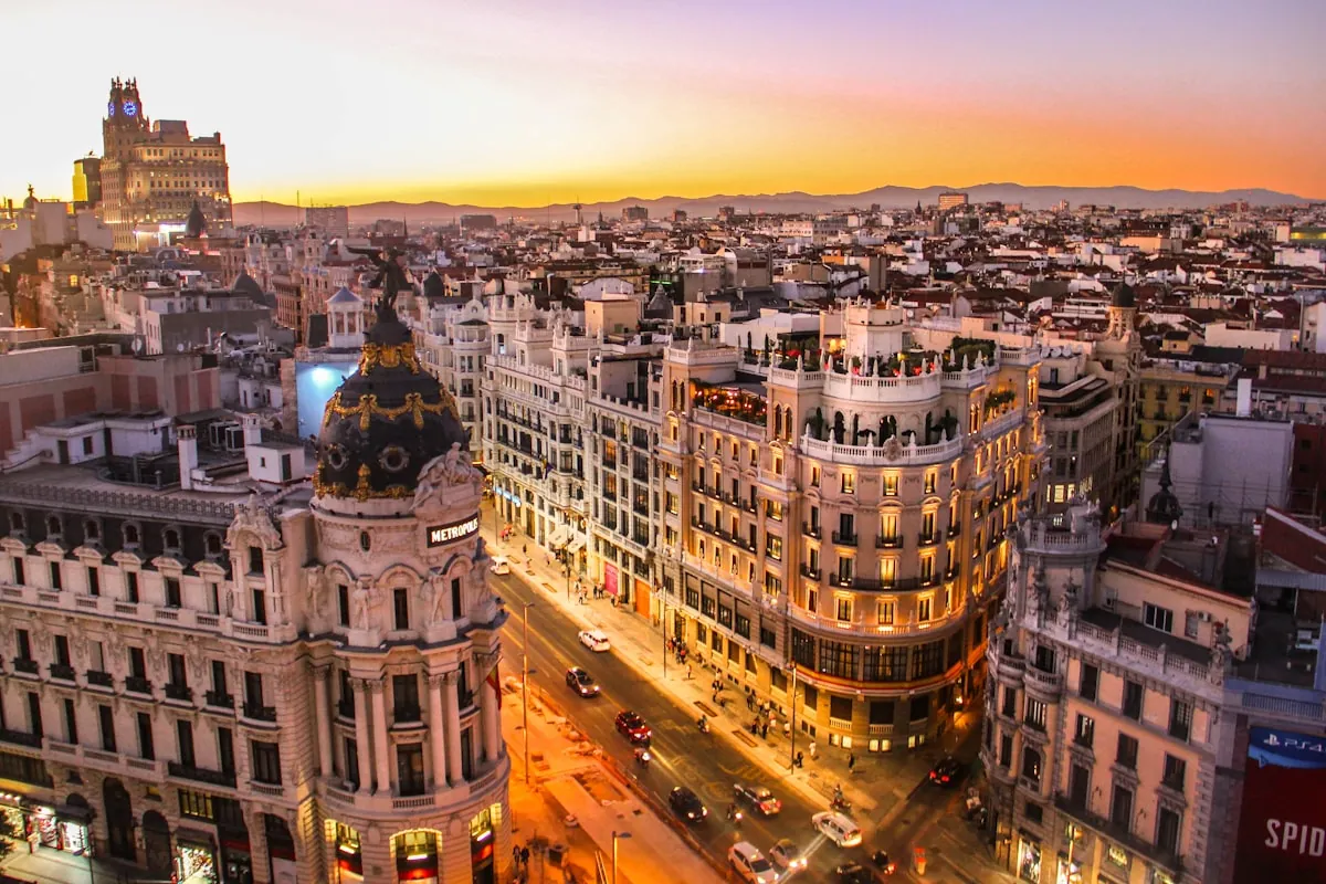 Barcelona Spain cityscape with Sagrada Familia