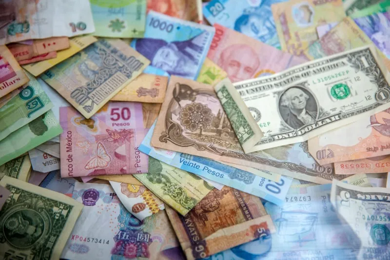 Multiple currency bills