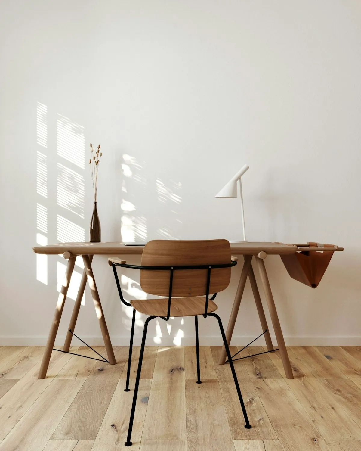 Home office furniture setup for expense tracking