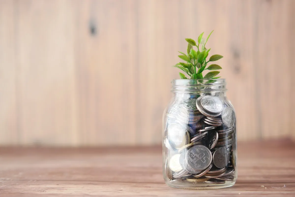 Person budgeting with smartphone and financial planning apps