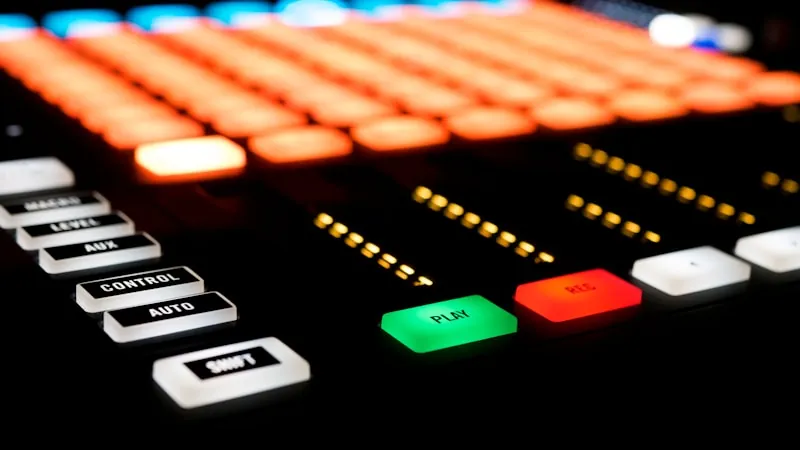 Audio interface on desk